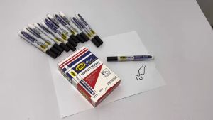 1box/12pcs HBW211 Permanent Marker Black Best for School and Office Use