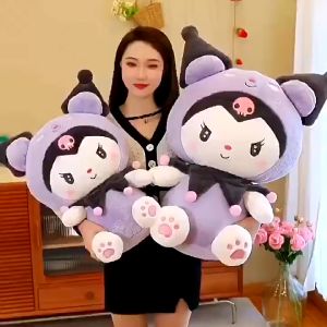 Mainan Boneka Kuromi Ukuran 40CM Bahan plush