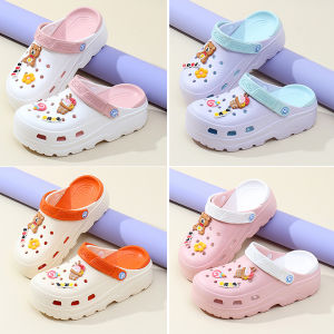 Dép Cross Nữ Kèm Charm CR866 Sục Nữ Quai Hậu Đế Cao 6cm Siêu Nhẹ Siêu Dễ Thương Cực Êm Chân Hot 2023