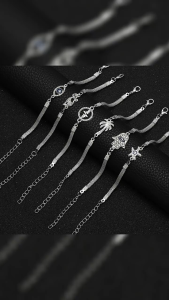 Silver Crystal Evil Eye Turkish Blue Eye Bracelet - Lucky Charm Jewelry for Women