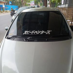 Stiker Mobil Keren Variasi Kaca Depan Speed Hunter Jepang Cutting Sticker Aksesoris