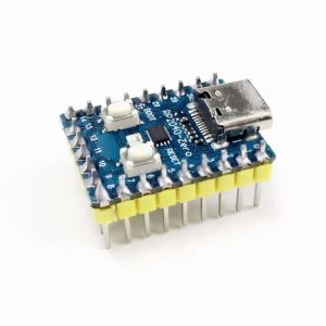 RP2040-Zero Development Board – RP2040 Dual-Core Microcontroller 2MB Flash SMD Stamp-Hole Package Compatible with Pico Ecosystem