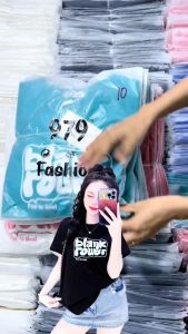 Áo Thun Thái Nữ Form Vừa (Mã A34 Blank Rouber) Cotton 100% Mềm Mịn Mát Từ 40 Đến 60kg Phong Cách Cá Tính Độc Đáo