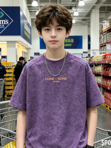 Cool Feeling Quick-Dry T-Shirt Short Sleeves for Boys