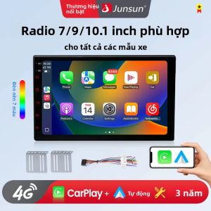 Đầu Radio Đa Phương Tiện Màn Hình Cảm Ứng GPS Junsun 7/9/10 Inch Tích Hợp CarPlay Và Android Auto Cho Xe VW Fiat Peugeot Nissan Seat Renault