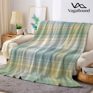 Pastel Sage Green Plaid Flannel Blanket Warm Soft Halloween Christmas Decorative Couch Warm Cozy All-Season Gift