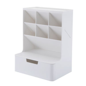 Oblique Pen Holder Large Capacity Stationery Storage Box Desktop Shelf Desk Drawer Pen Holder Marker Pen Organizer