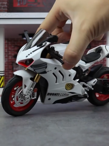 1:10 Ducati Panigale V4 Motorcycle Diecast Model Car Alloy Cars Toys Collection Gift For Kids Boy Girl