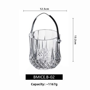 MOLORE | Stylish Small Glass Ice Bucket