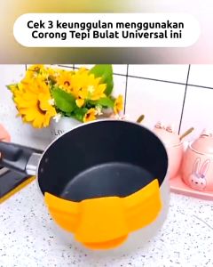 Saringan Kuah Silikon Fleksibel untuk Mangkok Panci Bulat - FB1495