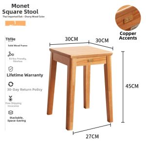ASHU | Stackable Wooden Multi-purpose Stool