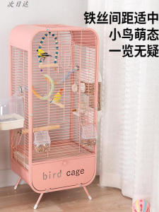 Luxury Parrot Cage Villa Style Large Size Household Birdcage Henhouse Design for Parrots Canaries Cockatiels And Other Birds