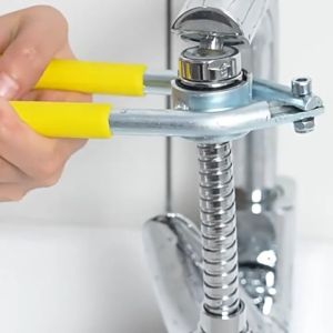 ประแจขันปลายก๊อกน้ำ คีมขันก๊อกน้ำ คีม ประแจ อ่างล้างจาน อ่างล้างหน้า ก๊อกน้ำ เครื่องมือ
