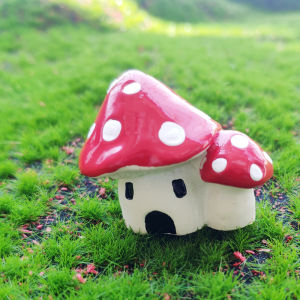 โมเดลบ้านชิ้นเล็ก DIY บ้านห้องแถวสไตล์วินเทจเรซิน บ้านเห็ด บ้านสปัตติเบอร์เรีย วัสดุพลาสติก งานฝีมือ อุปกรณ์ตกแต่งบ้าน