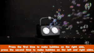 YOUSHI TOP Automatic Bubble Machine Upgrade Bubble Blower With 2 Fans 20000+ Bubbles Per Minute Bubbles