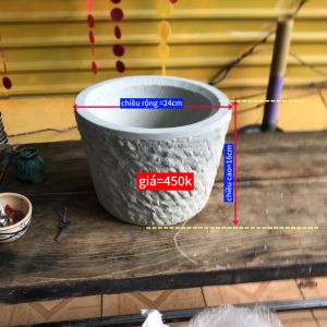 cối đá xanh nguyên khối phù hợp dùng trong gia đình