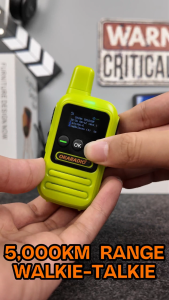 OKARADIO P02 Global POC Radio 6000KM Long Range Walkie Talkie IP67 Waterproof Free Netrork SIMCard Long Range No License Required Mini Two Way Radio Type-C Charging for Family Logistics Outdoor Adventures Emergency COD