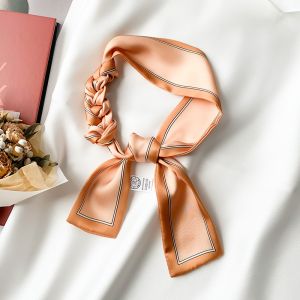 Khăn Choàng Lụa Dài Đa Năng Cho Nữ Mùa Xuân Thu Phong Cách Hàn Quốc Trang Trí Khăn Quàng Cổ Mỏng Buộc Thắt Lưng Khăn Quàng Đầu
