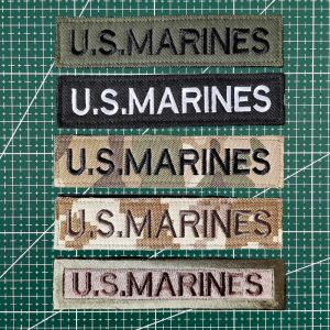 Naval Marine Corps Embroidered Magic Stick Chapter Chest Strip Outdoor Tactical Backpack Morale Badge Military Fan