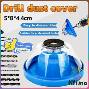 Klimo Electric Drill Dust Cover Ash Bowl Impact Hammer Must Have Drill Dust Collector Dustproof Device Blue