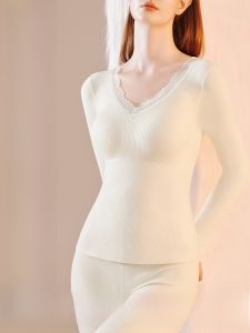 Bộ đồ lót giữ nhiệt MiiOW cho nữ làm bằng nhung có đệm ngực không đường may