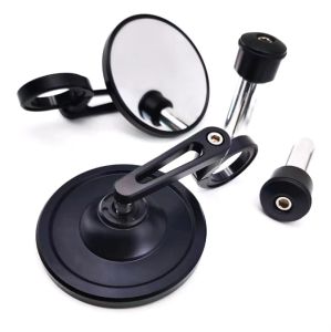 CNC Motorcycle Rearview Mirrors Bar End Side Mirror Glass for Ducati Scrambler Monster Streetfighter for Kawasaki Accessories