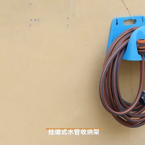Heavy Duty Hose Hanger Pipes Reel Style Holder Wall Mounted Fence Tap Garden Watering Irrigation Hose Set