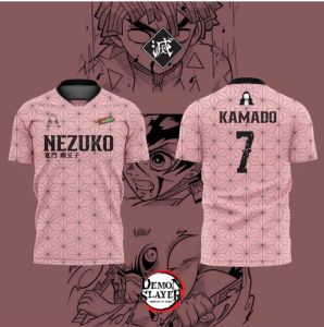 Bandai | Summer of 2026 Ghost Blade You Bean "Ghost Killing Team 7" Football Theme 3D Printed Breathable T-shirt Adult Parent-child Top