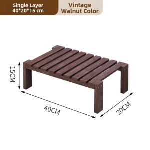 Bonsai Wooden Multi-level Balcony Plant Stand