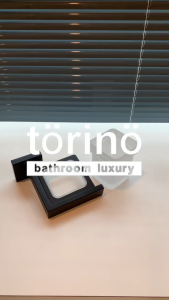 torino Bathroom Accessories Stainless Steel 304 Glass Tumbler Holder T7 Series Pemegang Tumbler Matte Black 玻璃杯架