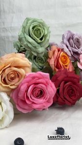 ROSE DIAMOND X3/ BUNGA MAWAR ARTIFICIAL/  DEKORASI PERNIKAHAN/ HIASAN PELAMINAN