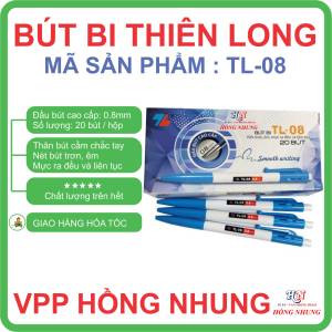 [SÉT] COMBO Bộ 10 Bút Bi Thiên Long TL-08 Nét bút trơn êm chắc tay