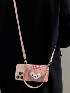 Pink Sherry Doll Coin Purse Crossbody Phone Case for Vivox200s X100pro X90/X80/X70 Cartoon S30 Women S20 Soft Shell Protective Cover