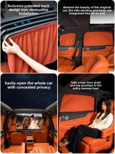 HELLOLEIBOO | Heat Insulation Sunshade Curtain For Car Window Suitable For Question M7 M9 New Model 2025 Sun Protection Heat Barrier