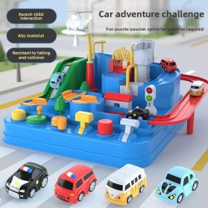 LIWAN | Inertial Glide Train Track Parking Playset
