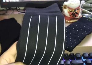 Tất nam cổ cao vớ BROO họa tiết chấm bi sọc trơn đi giày tây phong cách vintage Châu Âu chất cotton cao cấp