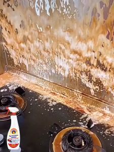 สเปรย์ล้างคราบไขมัน 625ml สำหรับเตา หอมกระโม กำจัดคราบมันได้เร็ว 30 วินาที ป้องกันแบคทีเรีย