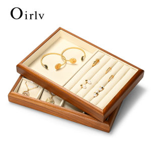 Oirlv สร้อยข้อมือต่างหู แหวนไม้สร้อยคอถาดเก็บของเครื่องประดับ P182 P181 P180