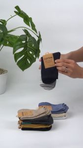 Set 10 đôi tất cổ cao nam nữ Mr.Socks chất liệu cotton thoáng khí êm chân hút ẩm khử mùi tốt - TCC-KOL-1303-CB10