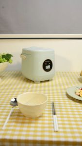 MAIMEITE Rice Cooker 2L mini Mejikom Kecil Mengukus & Memasak Rice Cooker Low Carbo Magicom Penanak Nasi
