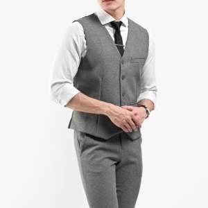 Rompi Pria Jas Pria Vest Premium Slim-fiting polos formal keren