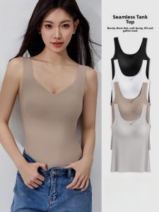 Miiow | Cat Lady Strap Vest Womens 2025 Four Seasons With Chest Pad No Bra Integrated Gathered Underwear Inner And Outer Wear