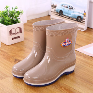 HUAZINIAO | Non-slip Durable Comfortable Waterproof Fleece-lined Insulated Rain Boots