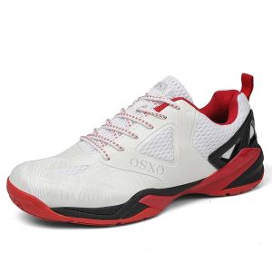 Professional Mens Badminton Shoes Carbon Board Shock Absorption Breathable Mesh Lightweight Training Sports Shoes for Competition