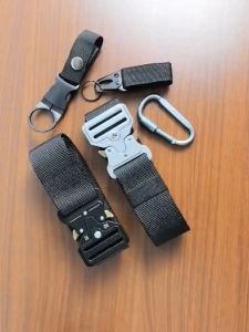 [4.3CM] Big Size Men Belt 125cm Extra Long Men Tactical Premium Nylon Metal Woven Automatic Slide Sports Outdoor Casual Waist Belt Metal Buckle