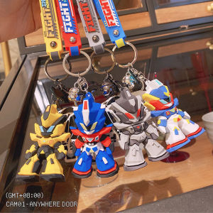 Transformers Cartoon Gundam Combat Robot Key Ring Pendant Anime Cool Backpack Pendant Children Exquisite Gift