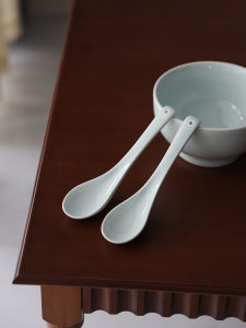 ช้อนซุปเซ็ตชามกลางแจ้งเซรามิกใช้งานได้จริงสำหรับใช้ในบ้าน ช้อนกลาง ช้อนมื้อเช้า ช้อนมื้อเย็น ช้อนมื้อค่ำ