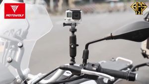 MOTOWOLF Mounting GoPro Motor Bracket Stang Spion Mounting Action Cam Motor