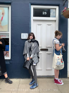 Callmeear // [Grand Holiday] Woolen Cape Coat 2024 Fall and Winter Atmosphere Outwear