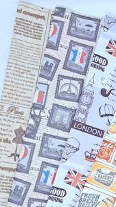 Kertas Kado VINTAGE B kertas kado paris kertas kado retro kertas kado setara sanwa sansan wawa